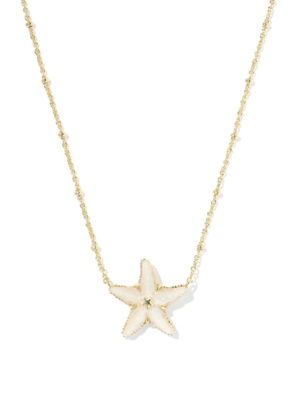 Kendra Scott Parker Starfish Gold Short Pendant Necklace